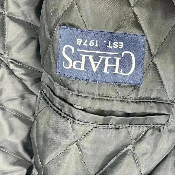 Chaps Ralph Lauren Overcoat Charcoal Cashmere Wool Blend Collared Lined Size 48R - Picture 9 of 12